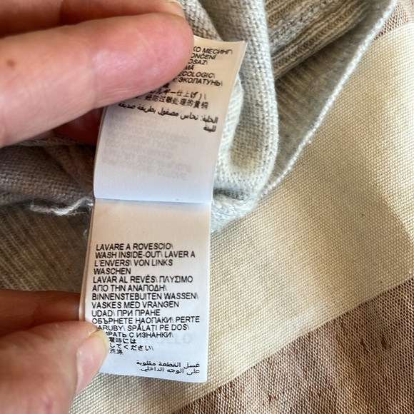 BRUNELLO CUCINELLI
Bead-embellished melange cashmere sweater Light Grey Size XS - Picture 15 of 17